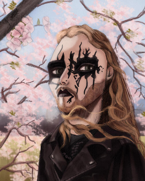 Portrait based on photo by Laura Ioana V